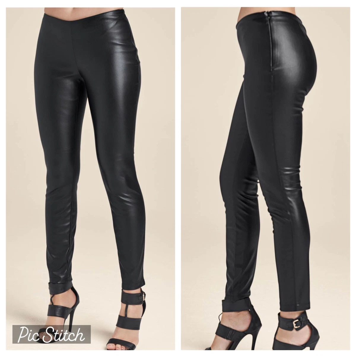 Venus Faux Leather Leggings Sz 6 eBay