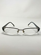 Nine West JDS-377 Eyeglasses 51-16-130 Half Rim Blue Brown Sparkle Frames MY71