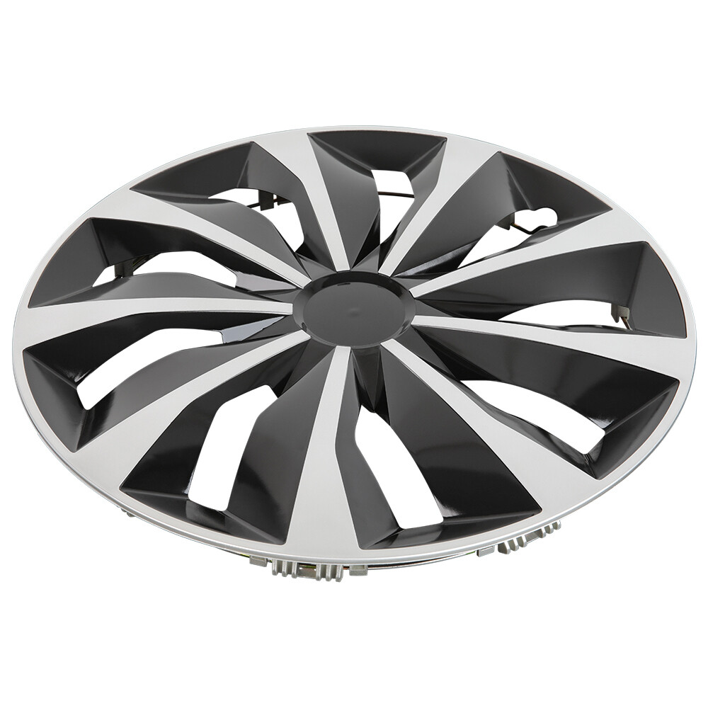 4X 16" Wheel Hubcaps Set R16 Steel Rims Cover SnapOn Silver Black For