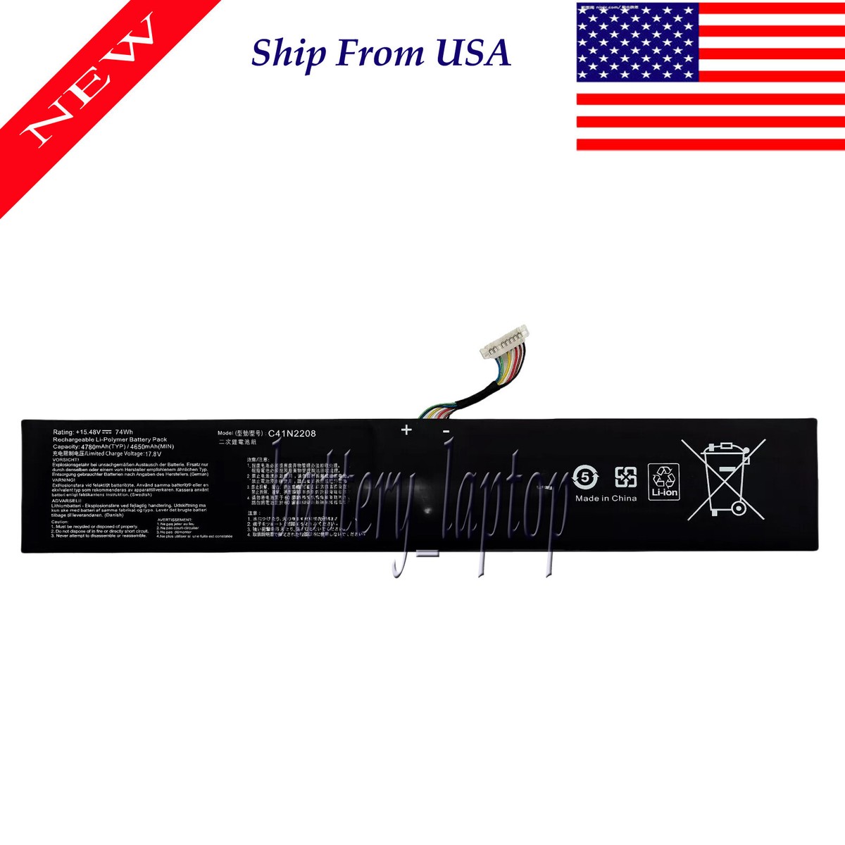 New 4650mAh C41N2208 Battery For ASUS ROG Ally RC71L PC71L