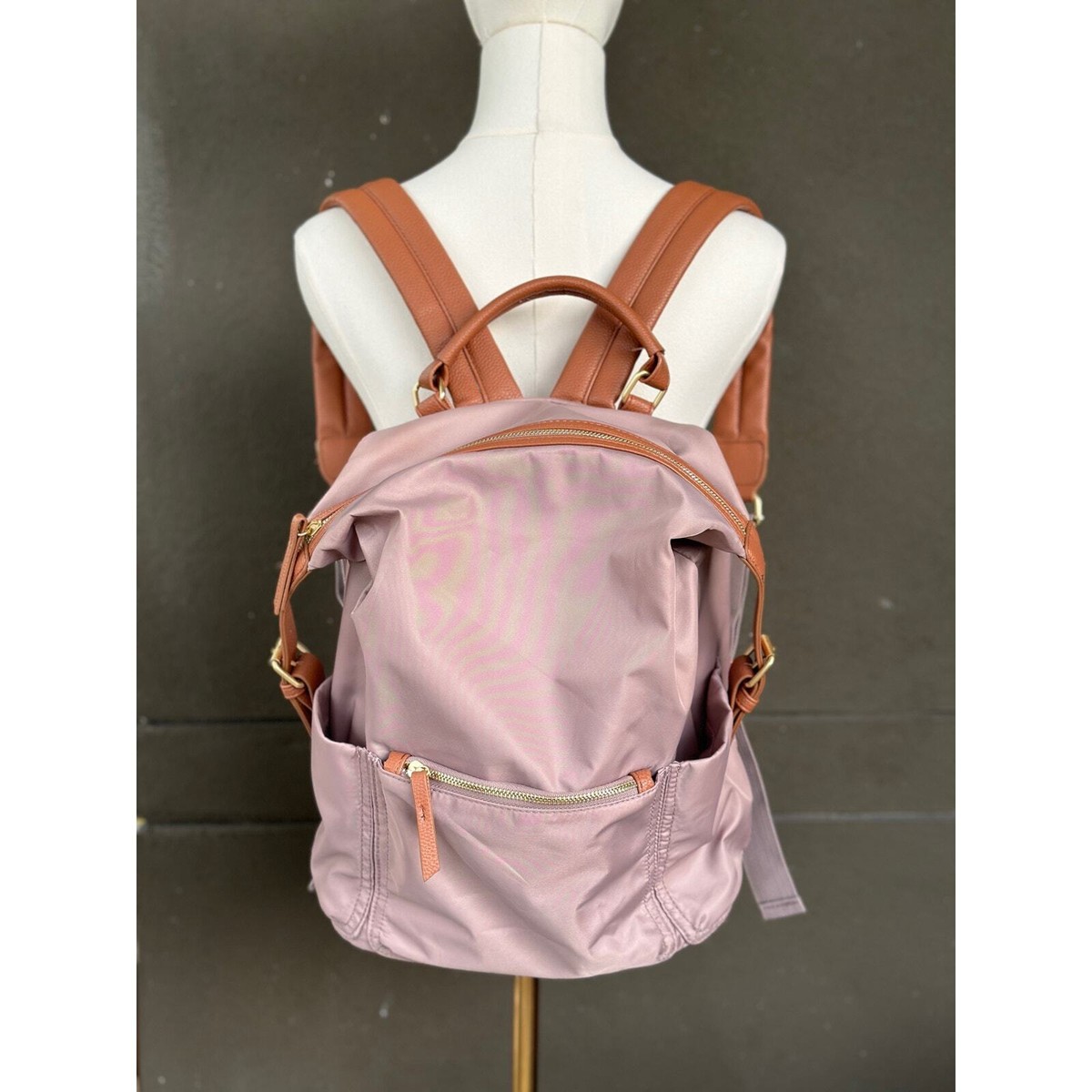 Tommy Bahama Pink Nylon Campus Travel Laptop Backpack Tan  display picture 1