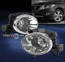 BUMPER DRIVING FOG LIGHT LAMP CHROME +COVER+SWITCH FOR 2013-2016 PATHFINDER