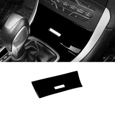 Car Console Gear Storage Box Frame Trim 1* For Ford Edge 2015-2018 Bright Black