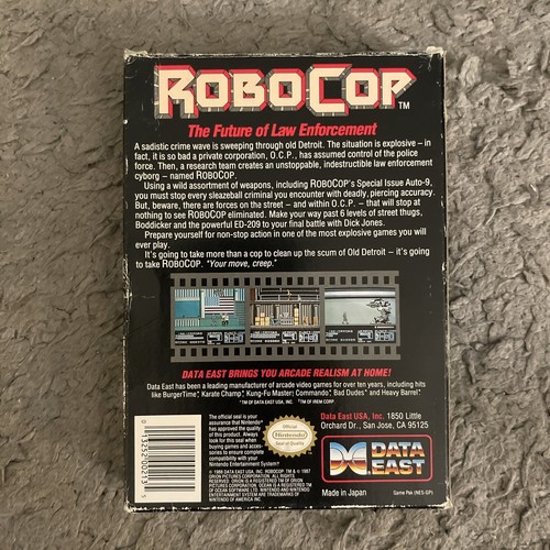 RoboCop Nintendo NES COMPLETE Game Cartridge + Box + Manual - Picture 11 of 12