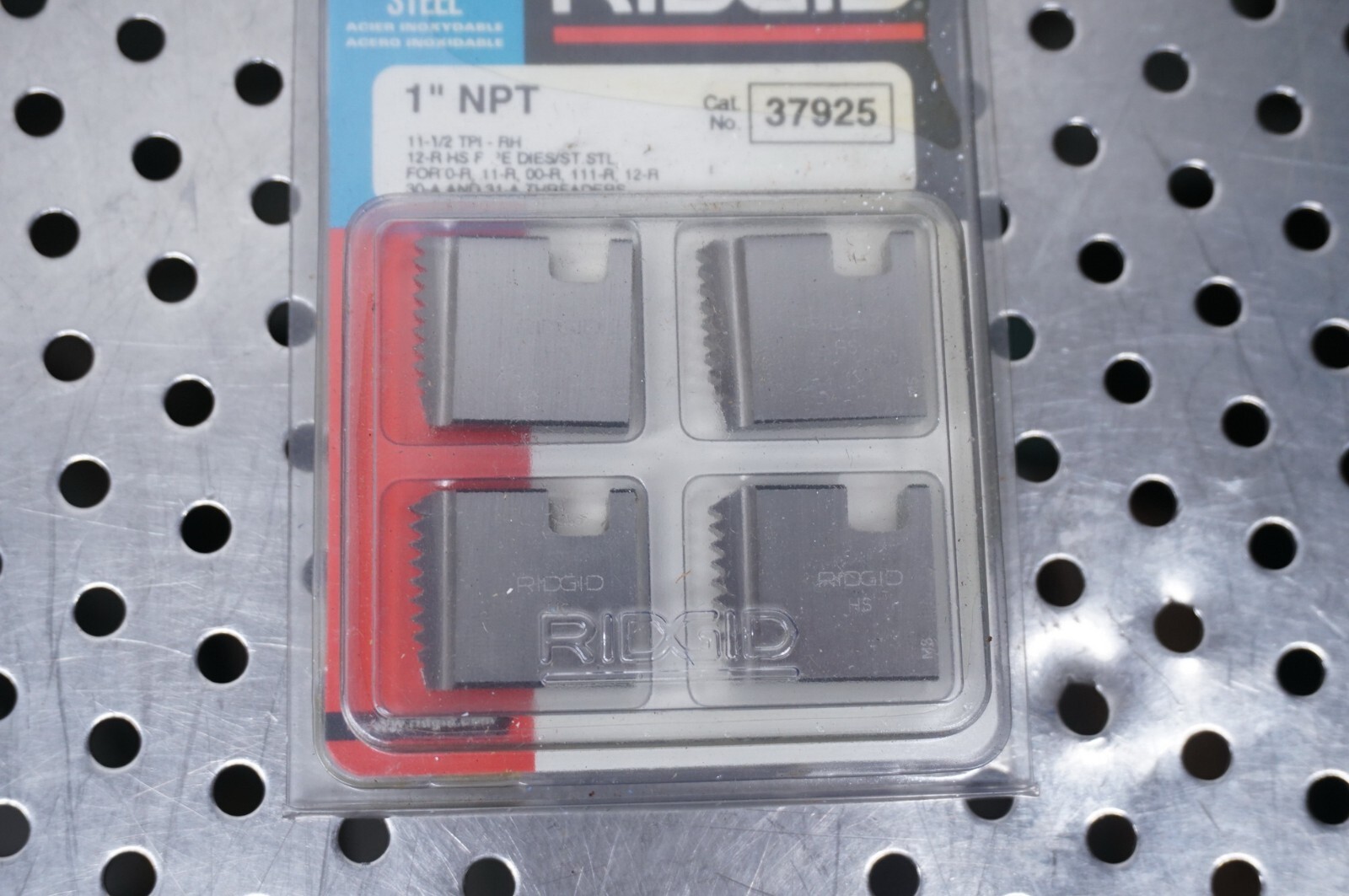 Ridgid 37925 Pipe Threading Dies New 1" NPT stainless steel eBay