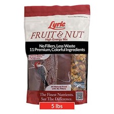 Lyric Fruit and Nut Wild Bird Seed - High Energy Wild Assorted Sizes , Styles