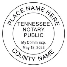 Custom Notary Round Self Ink Stamp-Tennessee State Notary-Any State Custom Notar