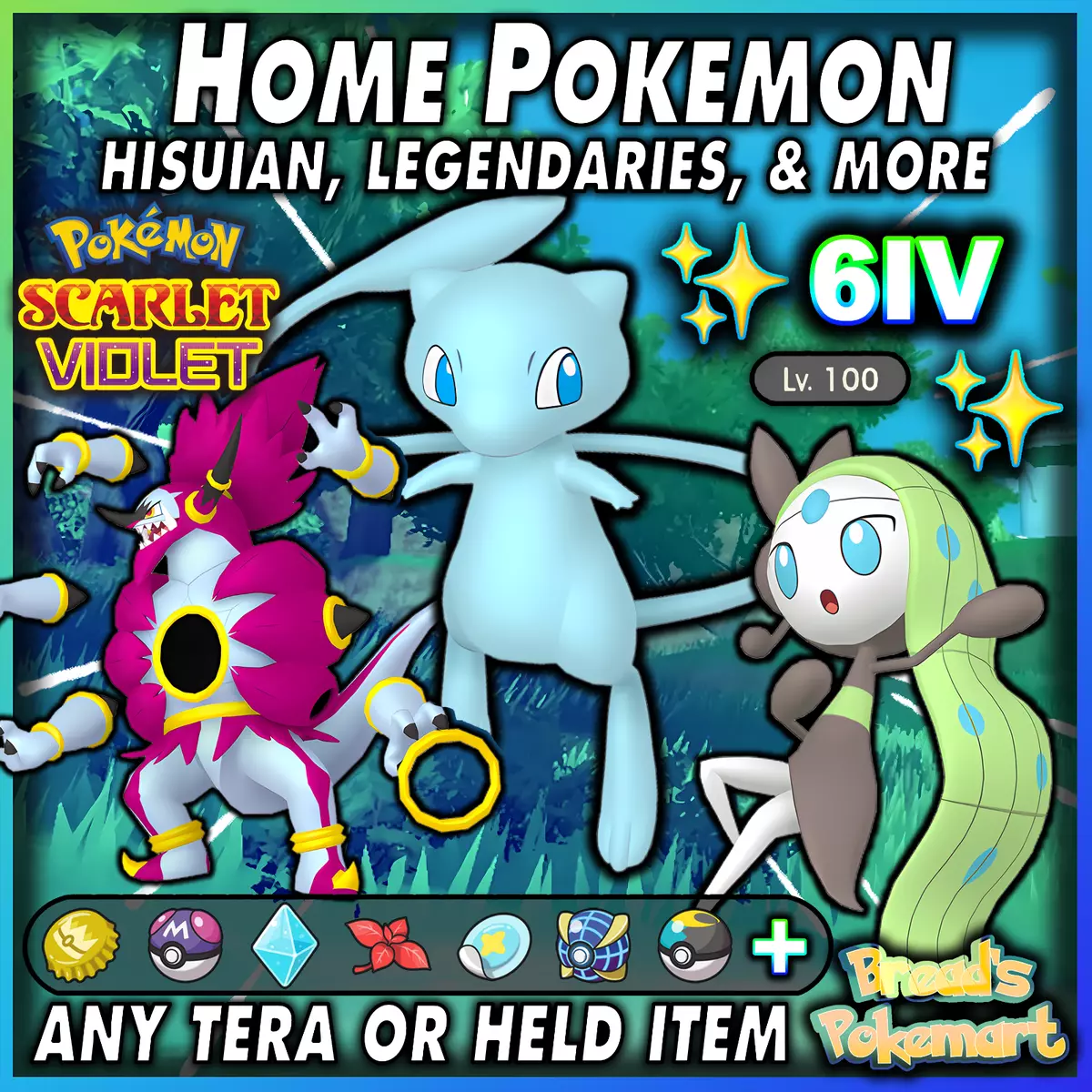 Pokemon Home // Unlocked & Unreleased Mythical 6IV SHINY MELOETTA