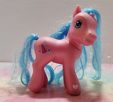 Vtg 2002 My Little Pony Royal Ribbon Pink Princess Blue Tinsel Hair MLP