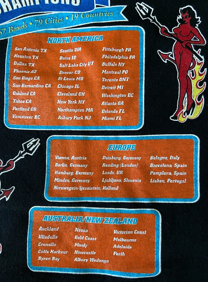 Vintage Vans WARPED TOUR 1999 The Tour of Champions Devil Vintage Vans WARPED TOUR 1999 The Tour of Champions Devil