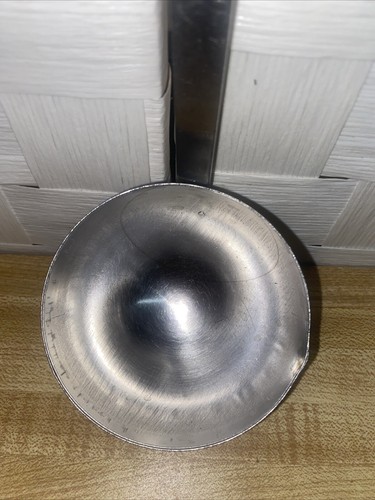 VTG Marcrest Quality Stainless Steel 4oz Soup Ladle Brass Riveted Wood Handle - Picture 4 of 7