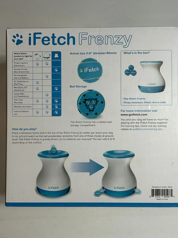iFetch Frenzy Fetch Toy w/3 Balls - Non-Electronic Brain Teaser for Dogs - Image 4 of 4