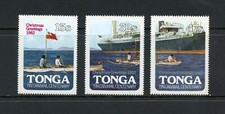 S0510  Tonga 1982  Tin Can Mail - Christmas OVERPRINTED  3v.   MNH