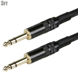 6ft Premium Stereo 6.35mm 1//4/" inch TRS Male to M Audio Cable Gold Plated Cord