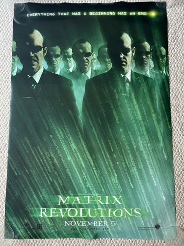 Matrix Revolutions 27" x 40" Original 2003 DOPPELSEITIGE Filmplakate 4er Set - Bild 14 von 20