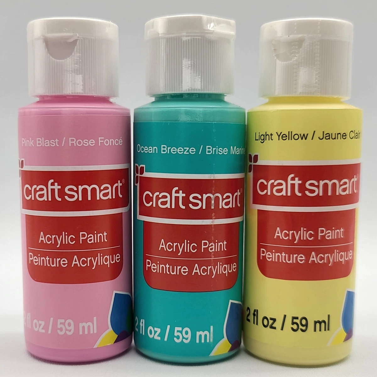 Craft Smart Acrylic Paint 2 Fl.oz. 1 Bottle Holiday Red