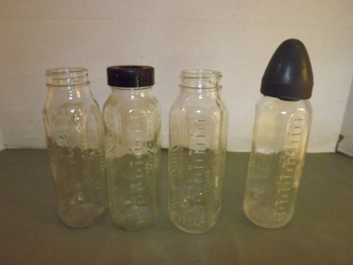 Vintage glass sale baby bottles ebay
