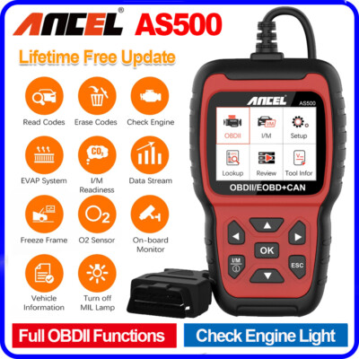 ANCEL AS500 OBD2 Automotive Scanner Engine Code Reader EOBD OBD2 Diagnostic Tool