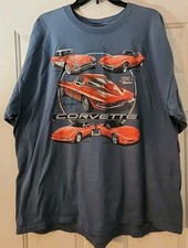 Chevrolet Corvette Tee Shirt Adult 2XL Muscle Car Stingray 1963 C1 C2 C3 C4 C5