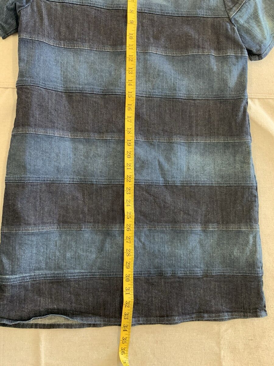 See By Chloe Women's Size 10 Denim Chambray Short Sleeve See By Chloe Women's Size 10 Denim Chambray Short Sleeve