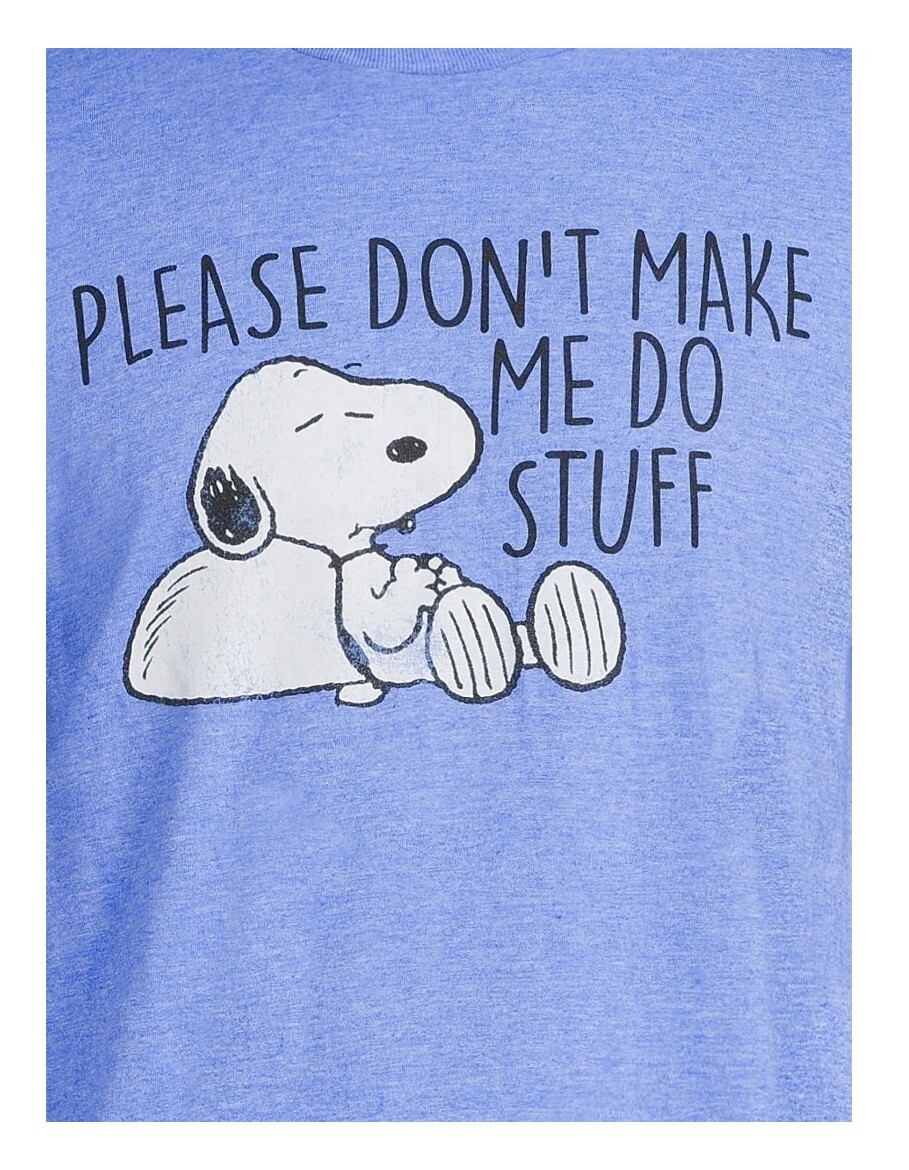 PEANUTS SNOOPY Men's Size L (42-44) Graphic T-Shirt Short