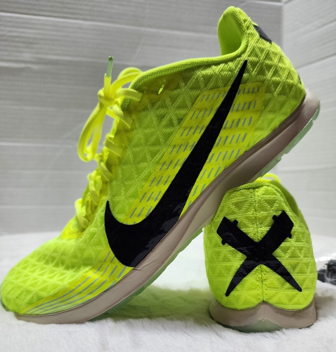 NEW Nike Zoom Rival XC 5 Track Field Spikes Volt Green SZ 8  display picture 1