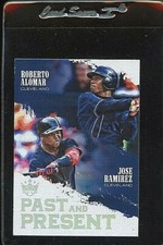 2018 DIAMOND KINGS PAST AND PRESENT #PP7 JOSE RAMIREZ ROBERTO ALOMAR INDIANS 