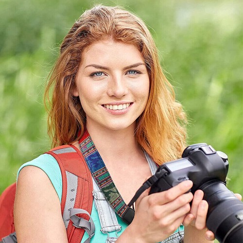 Camera Strap Compatible With Sony Nikon Olympus DSLR Canon Vintage Shoulder Neck - Picture 12 of 15