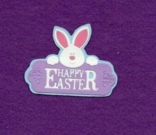 HAPPY EASTER title die cuts scrapbook cards