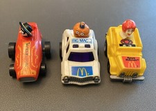 Vintage 1984/5 McDonald's Hamburglar Ronald Happy Meal Toy Pullback Cars Big Mac