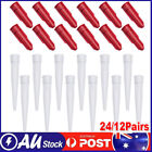 <!--F#f_0-->24/12Pair Silicone Sealant Nozzles Silicone Nozzle Caulk Nozzles Caps Spare Tube<!--F/-->