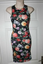 Club L Floral Dress Stretchy New Ladies Size 8 Wiggle Dress Sexy Party Summer