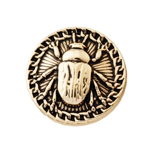 Beetle Pattern Metal Decorative Button, Vintage Style for Clothing & Crafts DIY - Picture 8 of 10