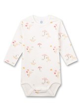 Sanetta Long Sleeve Body, White Horse In The Garden Size 86-104 Organic Cotton