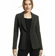 CAbi 601 SZ 6 Black with Brown Pinstripe Blazer