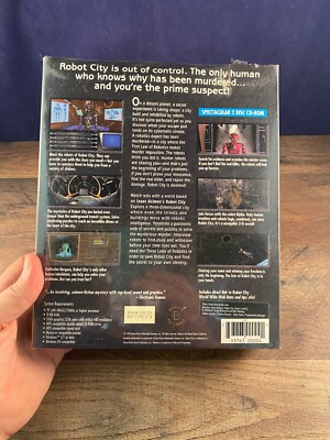 Vintage Robot City Big Box PC Windows Game 1995 Byron Press Vintage Robot City Big Box PC Windows Game 1995 Byron Press