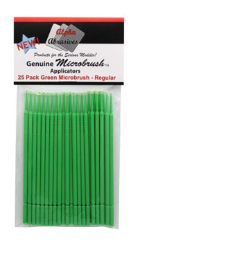 Alpha Green Microbrush Regular Applicator Pack of 25 MPN 1302