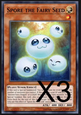 3x Spore the Fairy Seed ALIN-EN007 1ST NM YUGIOH Alliance Insight