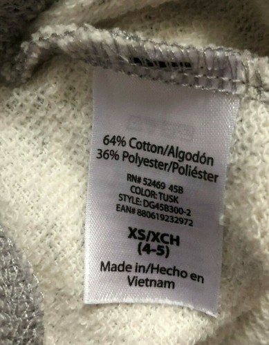 Danskin Now Girls Sweat Pants Size XS (4-5), Ivory Grey Athletic with Pockets - Picture 4 of 4