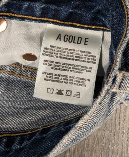 Jeans Agolde taglia 24 bottoni Fly Jamie vita alta effetto invecchiato venduti ad Aritzia - Foto 4 di 8