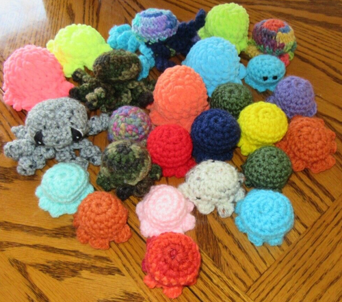 Juguetes caseros de ganchillo para gatos/perros muchos colores a elegir entre campana/nip gatera/relleno - Imagen 5 de 30
