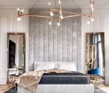 Customised Wall Panels/wallboards Crushed Silver Velvet!!!