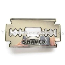 Shaved Razor Blade Bottle Opener Metal Fashion Belt Buckle
