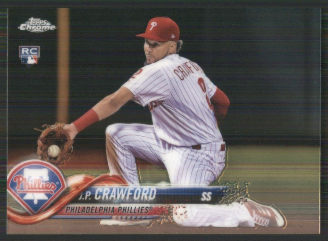 2018 Topps Chrome #61 J.P. Crawford Philadelphia Phillies 50196