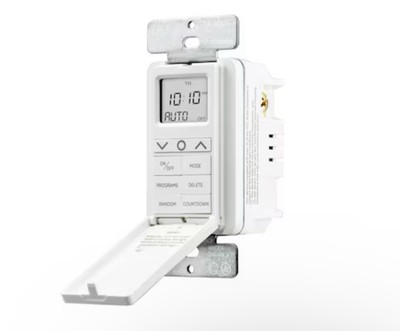 Utilitech SunSmart 7-Day In-wall Digital Timer #5474545, White