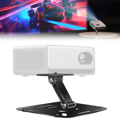 Universal Projector Wall Ceiling Mount 180°Rotation Tabletop Stand w/ 1/4'' Screw