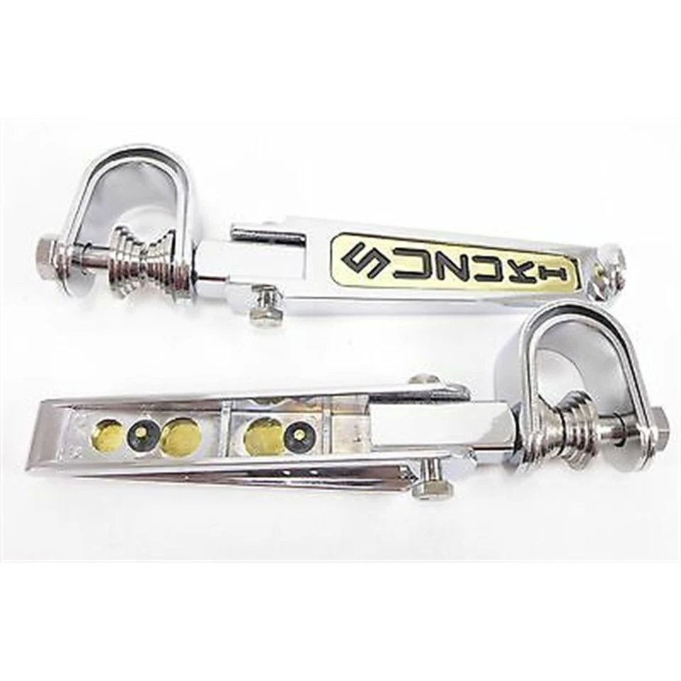 2 reposapiés plegable FastMoto - cromo/dorado para Suzuki, par 11-7323s Foto 3 de 4