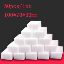 50PCS Magic Cleaning Sponge Eraser Melamine Foam Block Stain Dirt Remover Home