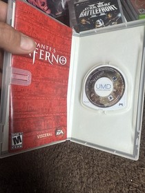 Dante&rsquo;s Inferno PlayStation Portable PSP Complete Manual & MINT CONDITION disc!