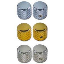 Advanced Plating Heavy Knurled Flat Top Telecaster Knobs - Fits Fender Tele